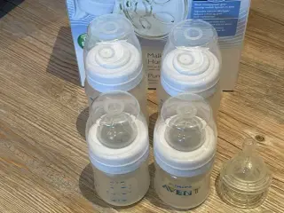 Philips Avent manuel pumpe m/flasker