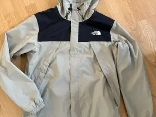 The North Face beige regnjakke str S.