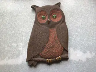 Keramisk relief fra Knabstrup- stor ugle