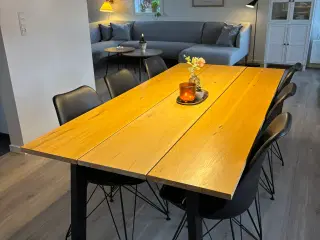Spisebord med 6 stole sælges 