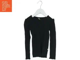 Sort langærmet bluse fra Pomp de Lux (str. 110)