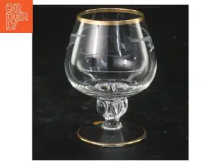 Klar cocktailglas med guldkant frs Lyngby glas(str. 9x6 cm)