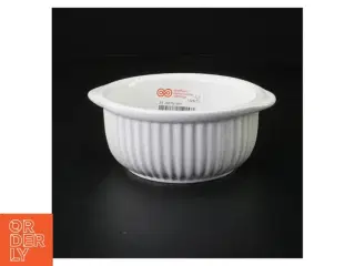 Hvid porcelæns skål (str. 14 x 12 cm)