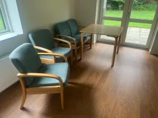 2 stk. lænestole, sofa samt bord fra SCHOU ANDERSEN