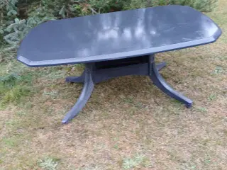 Havebord antracitgråt med hul til parasol