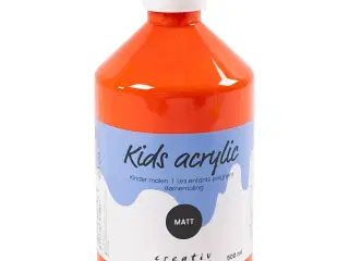 Akrylmaling Mat, orange, 500 ml/ 1 fl.