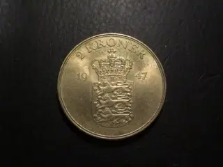 2 kr 1947 møntskær