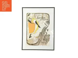 Plakat med ramme af Jane Avril (str. 41 x 31 cm)