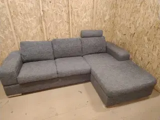 3-pers sofa med chaiselong 