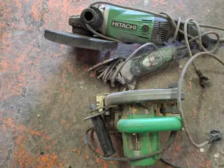 Hitachi-2 x vinkelslibere + rundsav