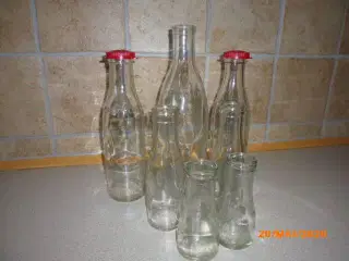Gamle mælkeflasker
