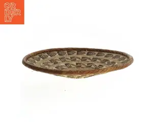 Flettet kurve skål i siv/græs (str. Ø 29,5 cm)