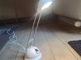 Bord/læselampe, halogen, hvid