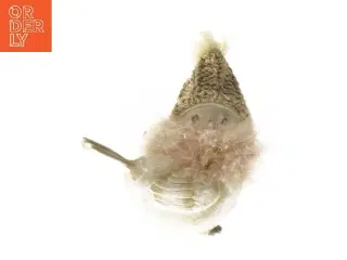 Dekorativ fugl med hat fra La Vida (str. 13x14 cm)