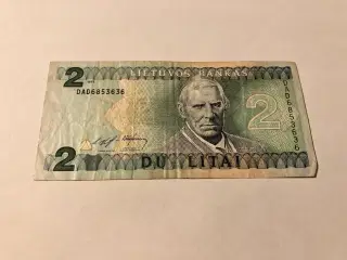 2 Litai 1993 Lithuania