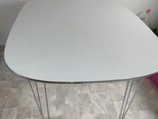 Spisebord ellipse hvid