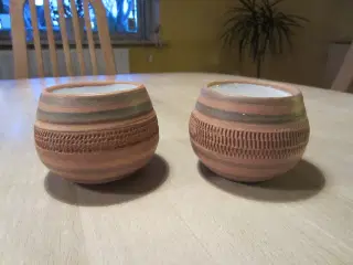 2 stk. flotte keramik krukker fra Cuba