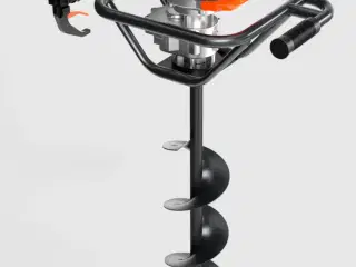 Pælebor med benzinmotor, boredybde 80 cm, brugt få