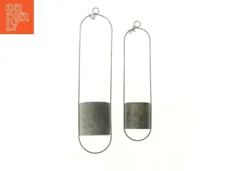 Galvaniserede Væghængte urtepotter (str. 66&53 cm)