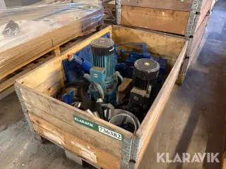 Lot med pumper og øvrige dele