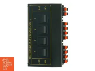 4-vejs højtalersystemkontrol (str. 17 x 11 cm)