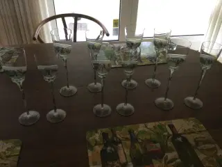 Dekorative vinglas 5 hvidvin og 5 rødvin