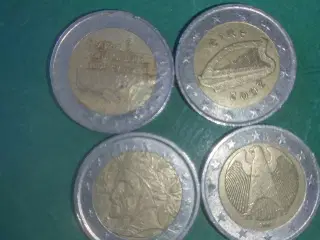 2 Euro mønter sælges 