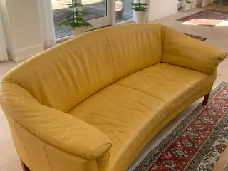 Italienske blød læder sofa - flot design