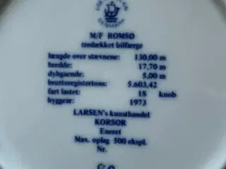 Færge - M/F Romsø - 1973, Lise Porcelain 
