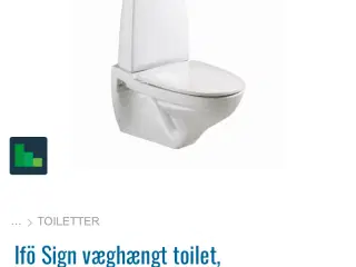 St�ående toilet med bagudløb