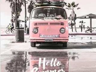 * Lærredsmaleri/tryk; Lækkert folkevognsrugbrød