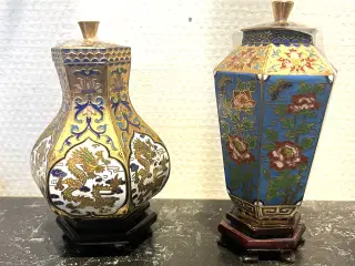 Kina -Sjælden miniature Cloisonne` fra ca. 1950