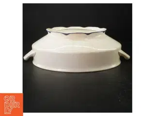 Keramisk serveringsskål med håndtag (str. 37x24 cm)