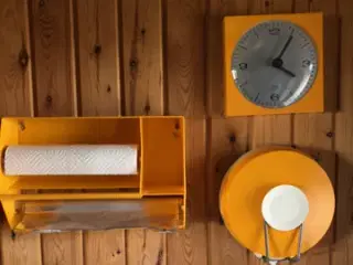 Retro varm gult køkkensæt