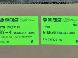 Sirio SY-4 - 4 Element Yagi Beam Antenne