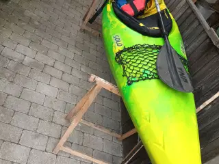 Kajak med div udstyr