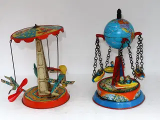 2 Stk Gl metal karruseller: Noch & Beckmann og Blo