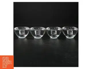 Gennemsigtige glasstager (str. Ø. 9 cm)