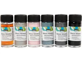 Magic Marble Marmoreringsmaling, douche farver, 6x20ml/ 1 pk.