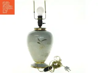 Bordlampe med krakele og mønster (str. 53 cm)