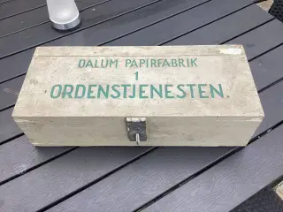 Dalum papirfabrik trækasse