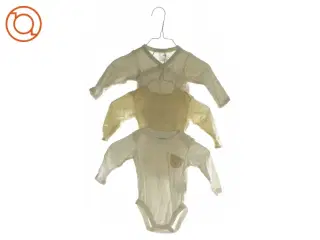 Langærmet bodystockings (3 stk) (str. 62 til 68)