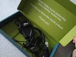 Kabler til bærbar pc, aldrig brugt 