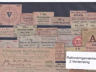 Rationeringsmærker - 2. Verdenskrig