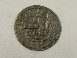 2 skilling 1677