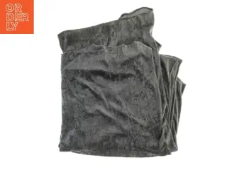 Gråt velour stof (str. 160 x 176 cm)
