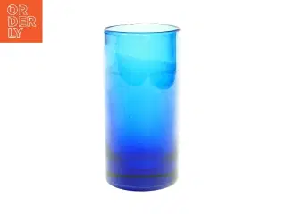 Blå vase (str. HØ: 17x9 cm)
