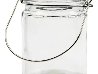 Elegant Cylinderformet Lanterne - 2 stk. i glas