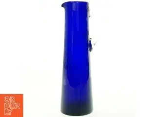Blåt glaskaraffel (str. 32x10 cm)