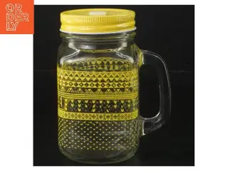 Glaskrus med låg fra Vaca (str. Ø 7 cm højde 13,5 cm)